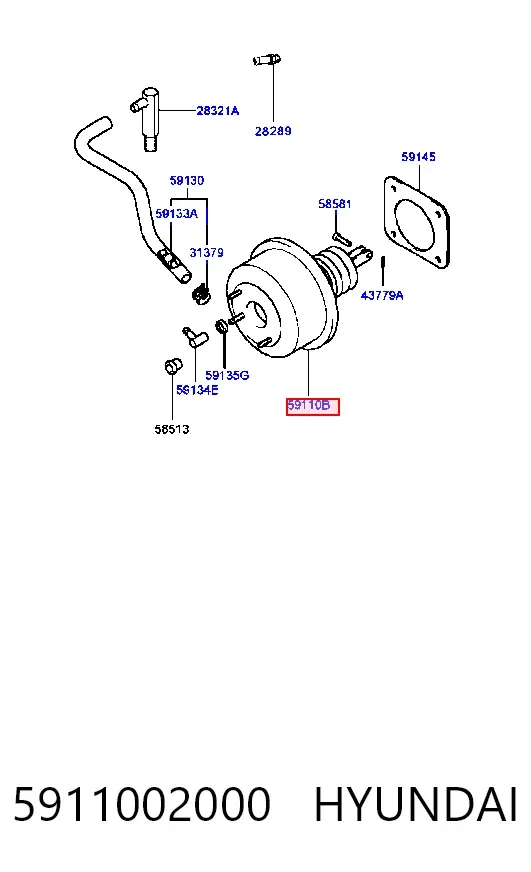 Servofreno Hyundai Atos MX
