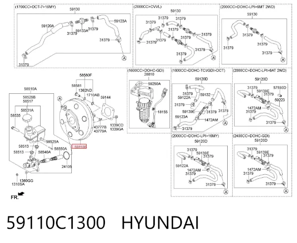 Servofreno Hyundai Sonata VII