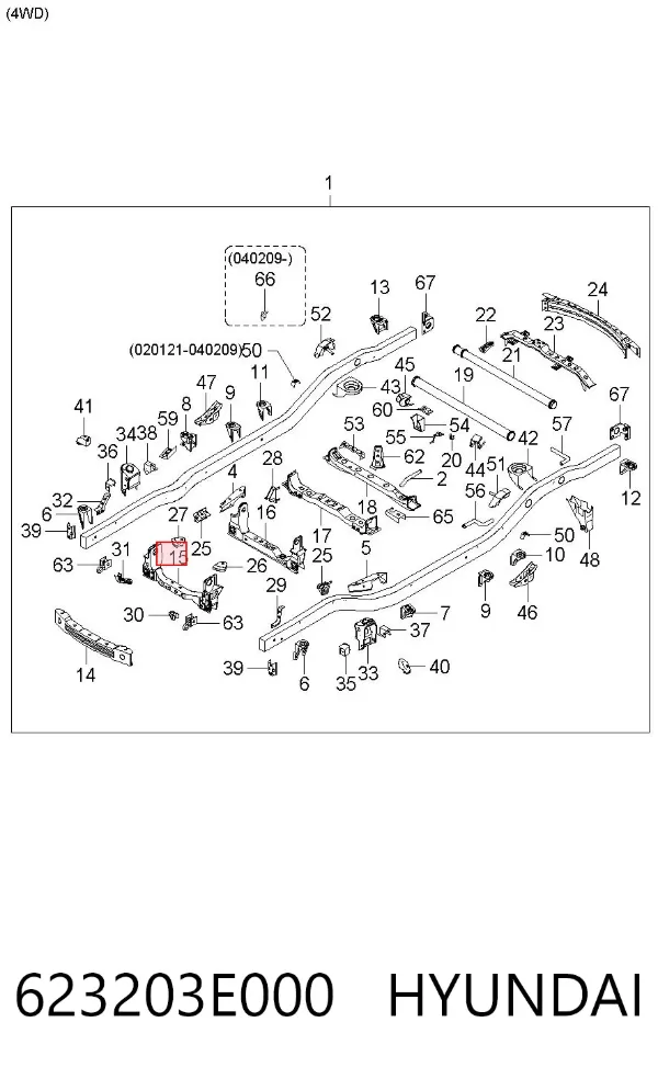  623203E000 Hyundai/Kia