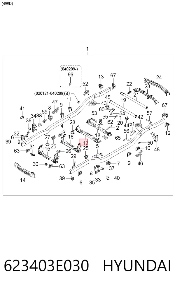  623403E030 Hyundai/Kia