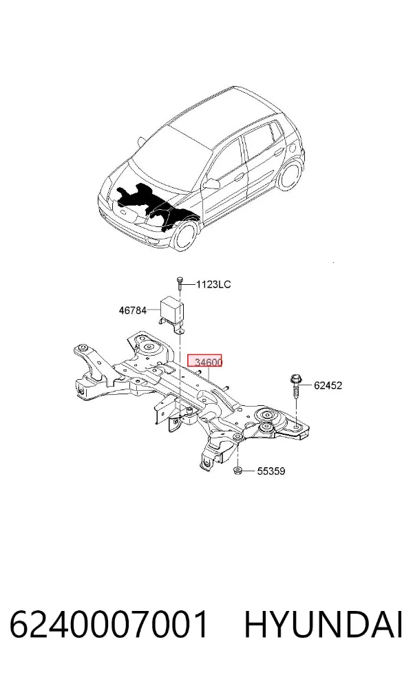 Puente delantero KIA Picanto I