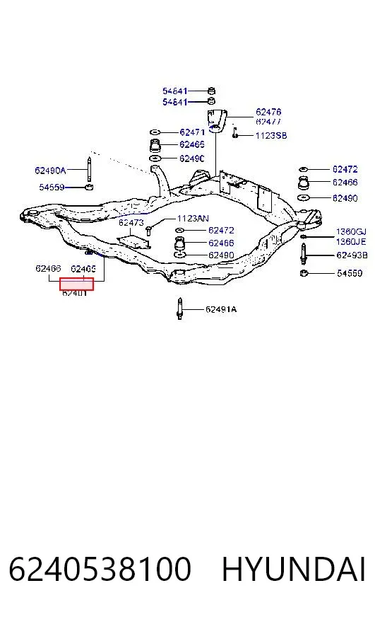 Puente delantero Hyundai Sonata III