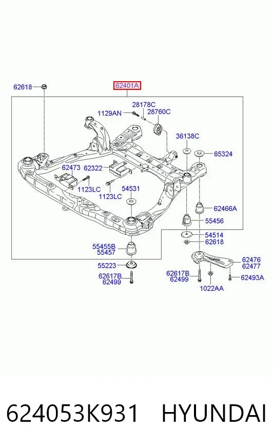 Puente delantero Hyundai Sonata V