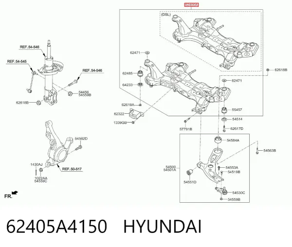 Puente delantero KIA Carens III