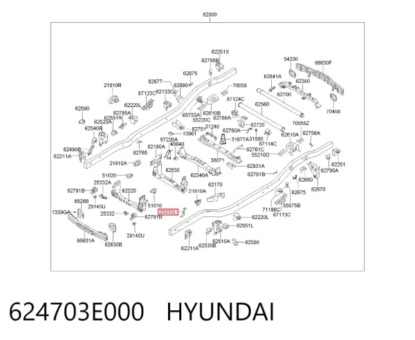  624703E000 Hyundai/Kia