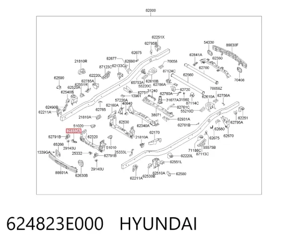  624823E000 Hyundai/Kia