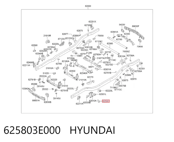  625803E000 Hyundai/Kia