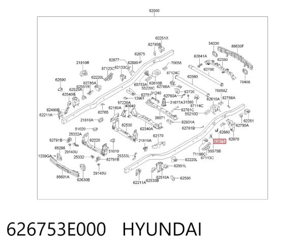  626753E000 Hyundai/Kia