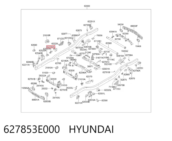  627853E000 Hyundai/Kia
