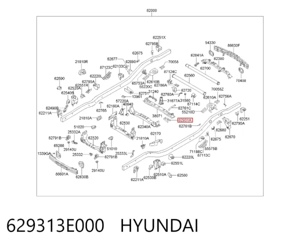  629313E000 Hyundai/Kia