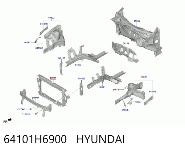 Soporte de radiador Hyundai Accent V