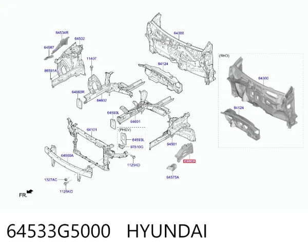  64533G5000 Hyundai/Kia