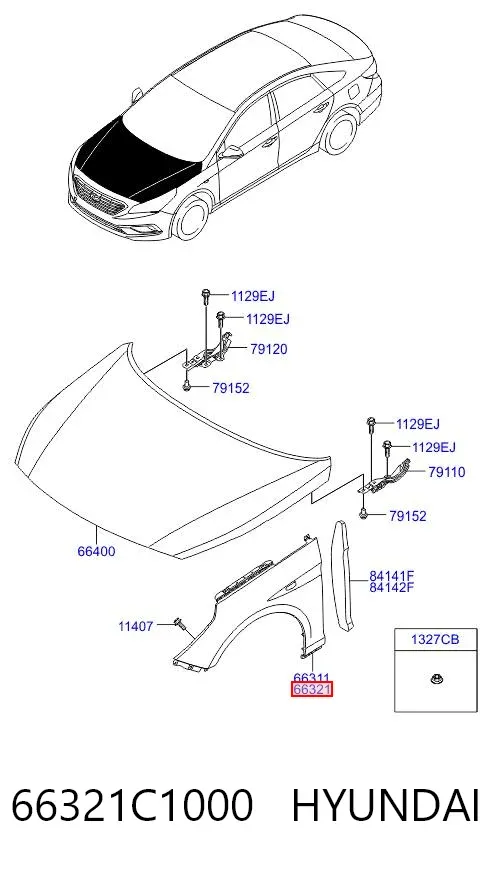 Aleta 66321C1000 Hyundai/Kia