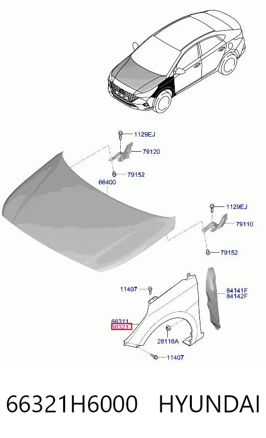Aleta Hyundai Accent V