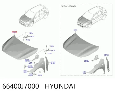 Capó HYUNDAI 66400J7000
