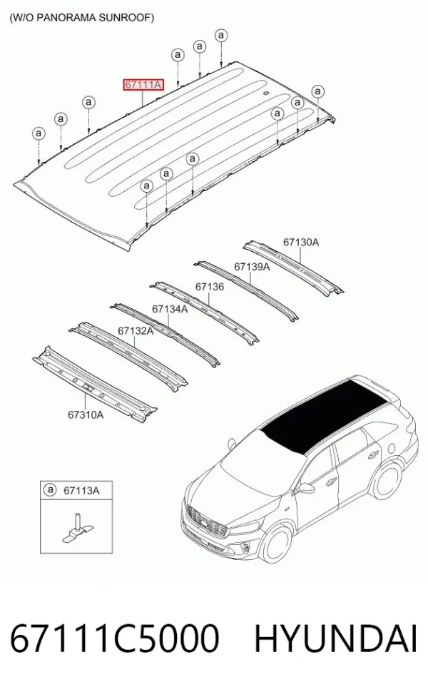 Techo 67111C5000 Hyundai/Kia