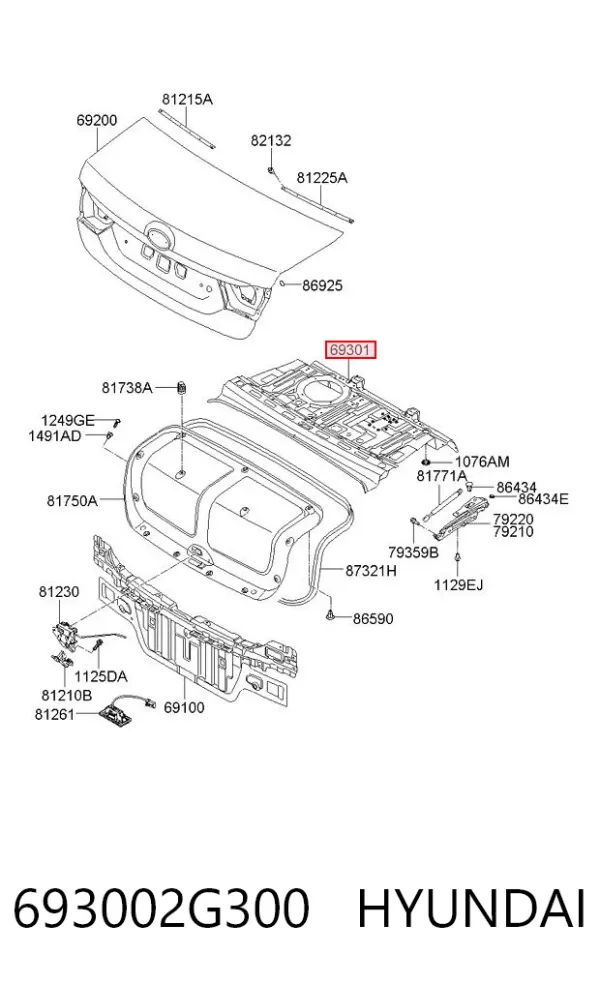  693002G300 Hyundai/Kia
