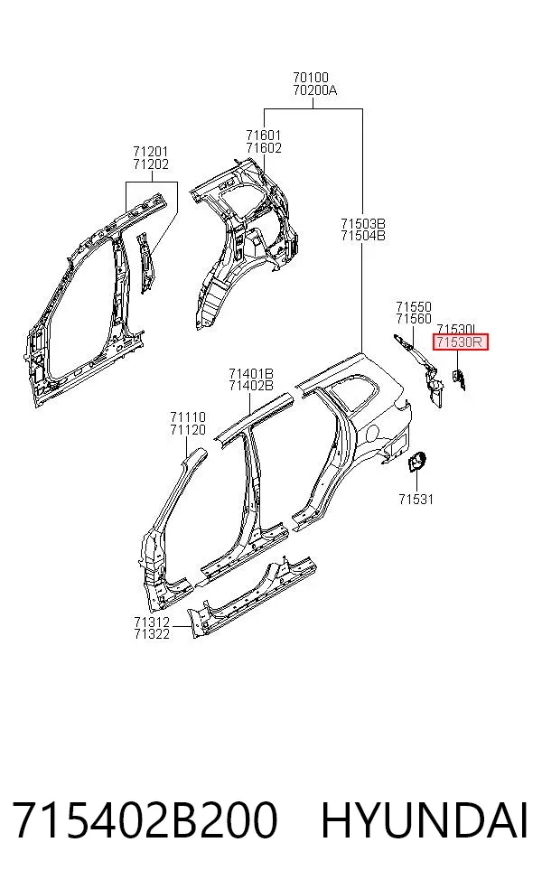  715402B200 Hyundai/Kia