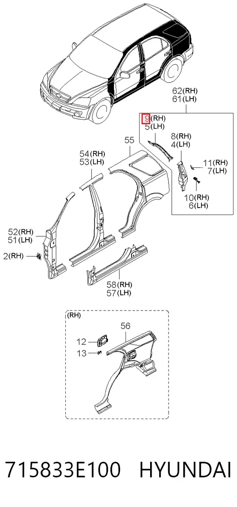  715833E100 Hyundai/Kia