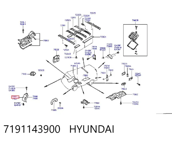 Aleta delantera izquierda Hyundai H100 P