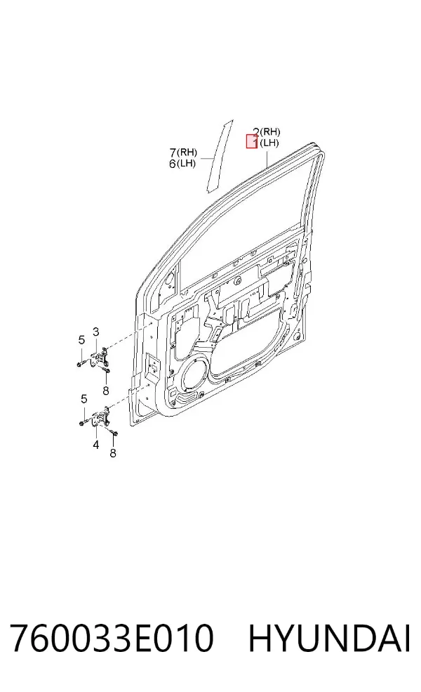 Puerta delantera izquierda KIA Sorento I