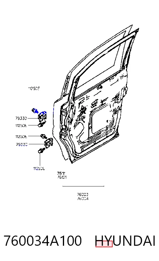 Puerta delantera izquierda Hyundai H-1 STAREX Starex