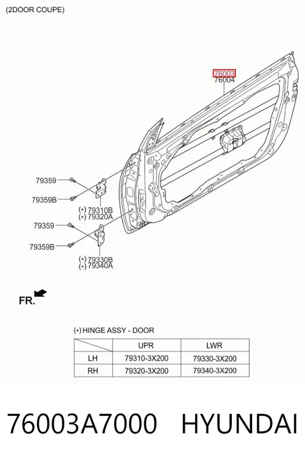 Puerta delantera izquierda KIA Cerato III