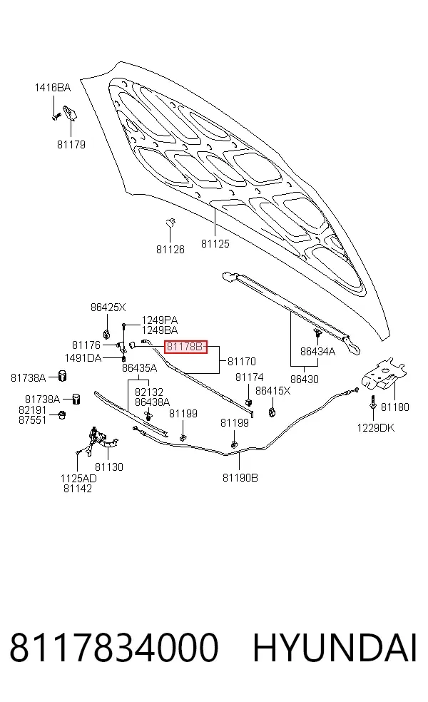  8117834000 Hyundai/Kia