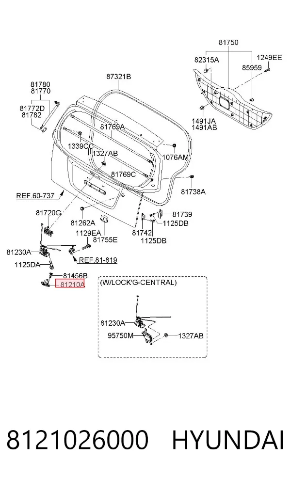  8121026000 Hyundai/Kia