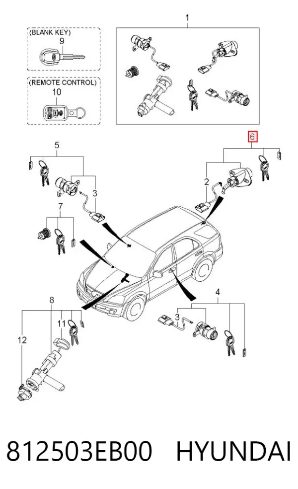  812503EB00 Hyundai/Kia