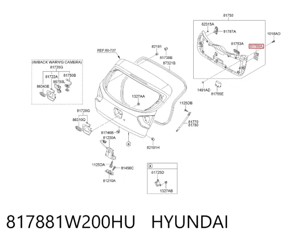  817881W200HU Hyundai/Kia