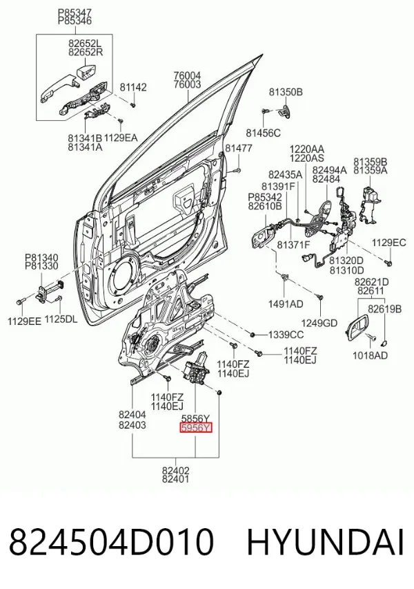  824504D010 Hyundai/Kia