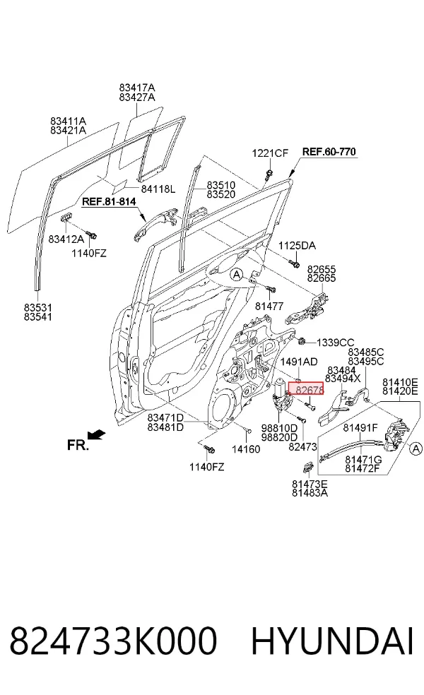  824733K000 Hyundai/Kia