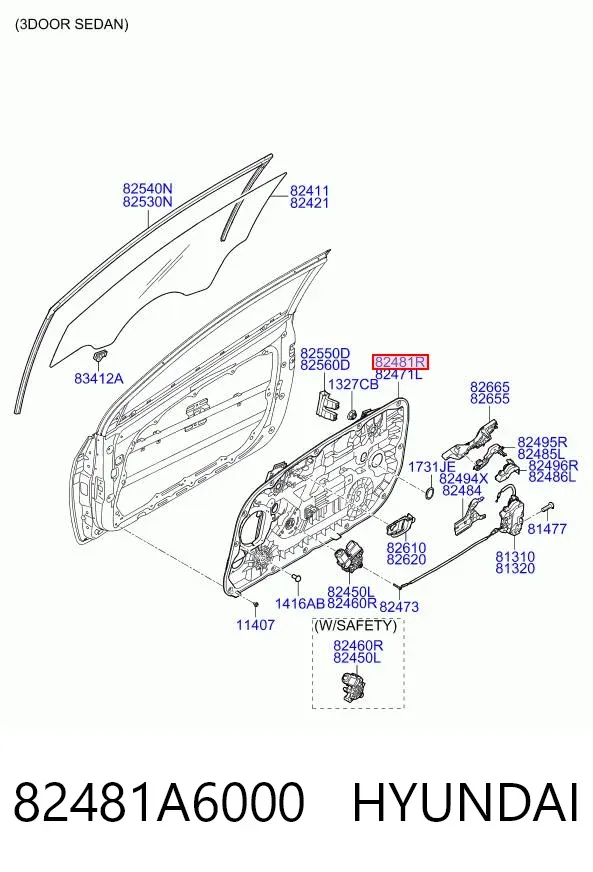  82481A6000 Hyundai/Kia