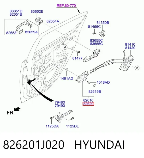  826201J020 Hyundai/Kia