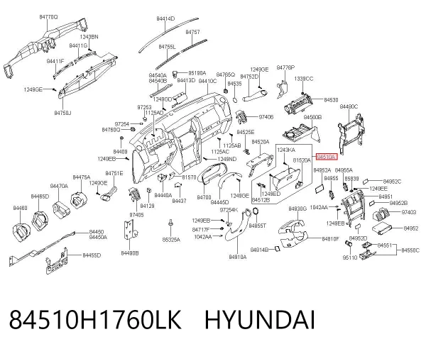 Guantera Hyundai Terracan HP