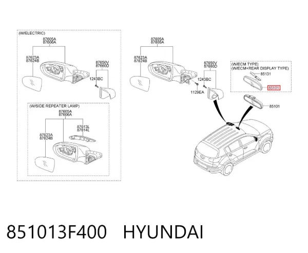  851013F400 Hyundai/Kia