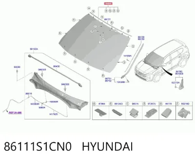 Parabrisas HYUNDAI 86111S1CN0