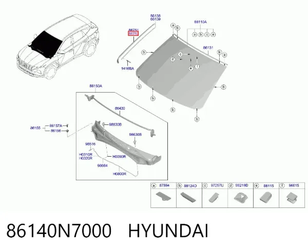  86140N7000 Hyundai/Kia