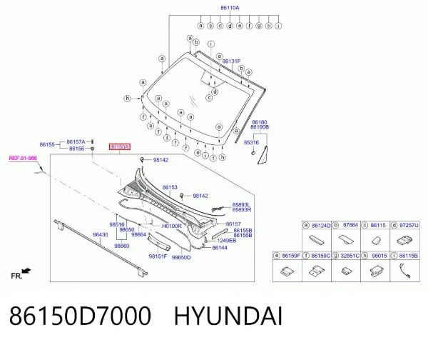  86150D7000 Hyundai/Kia