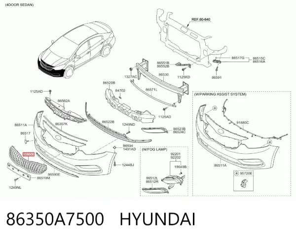 Parrilla KIA Cerato III