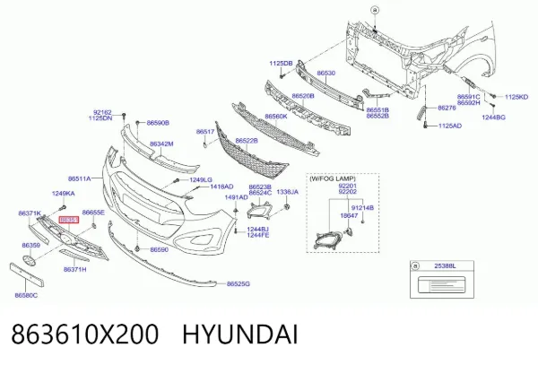 Parrilla Hyundai I10 PA