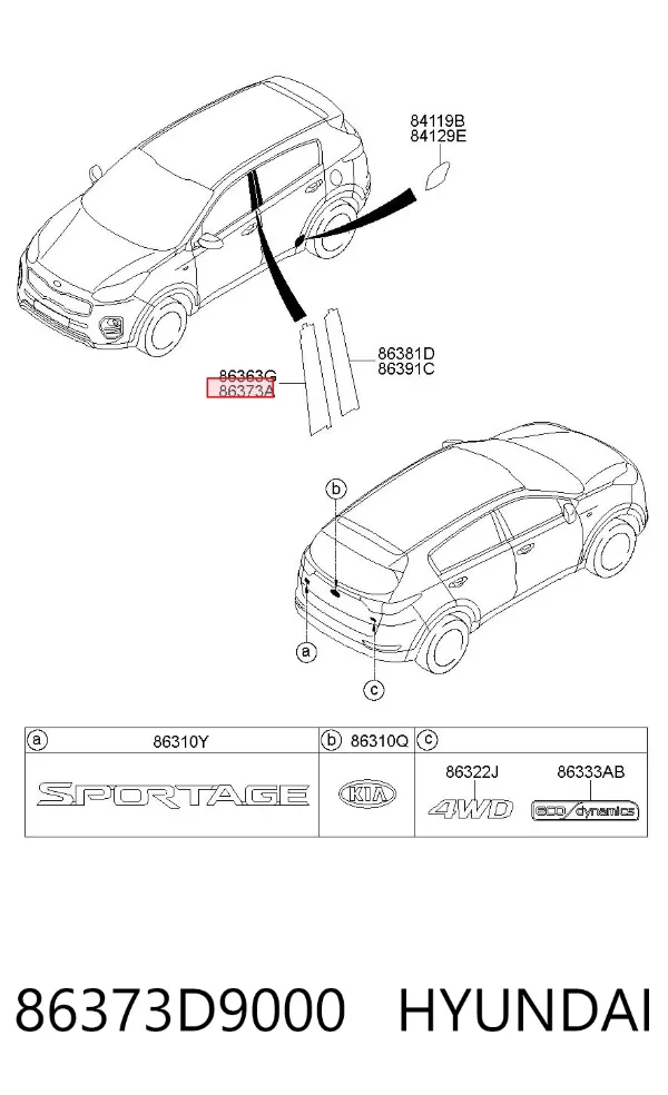  86373D9000 Hyundai/Kia