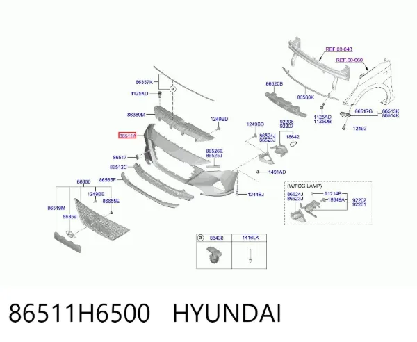 Paragolpes Hyundai Accent V