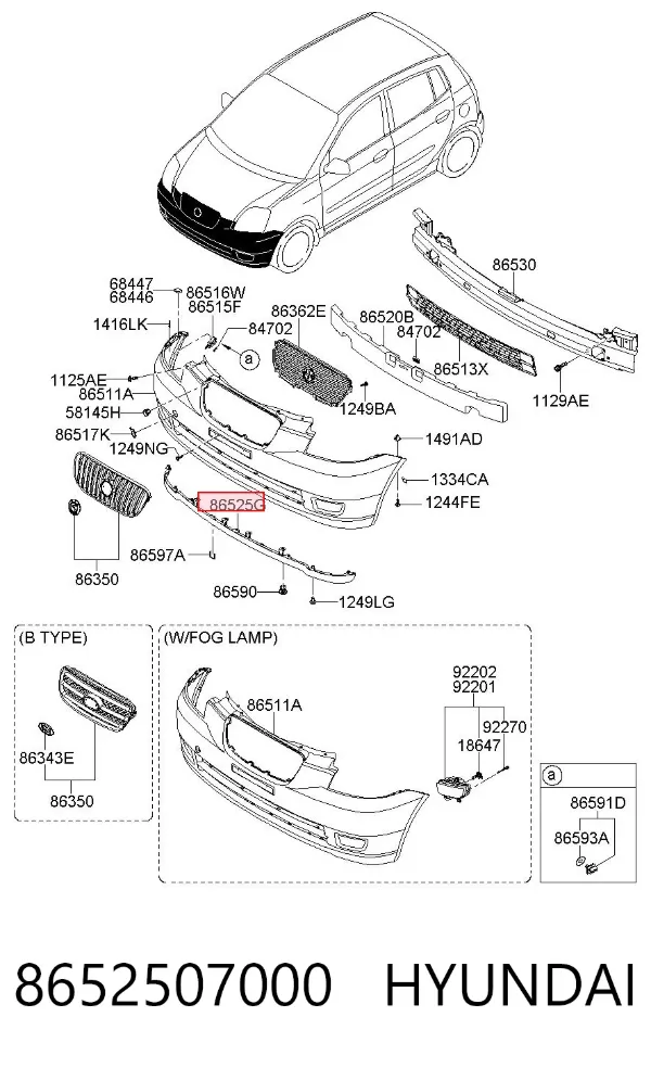  8652507000 Hyundai/Kia