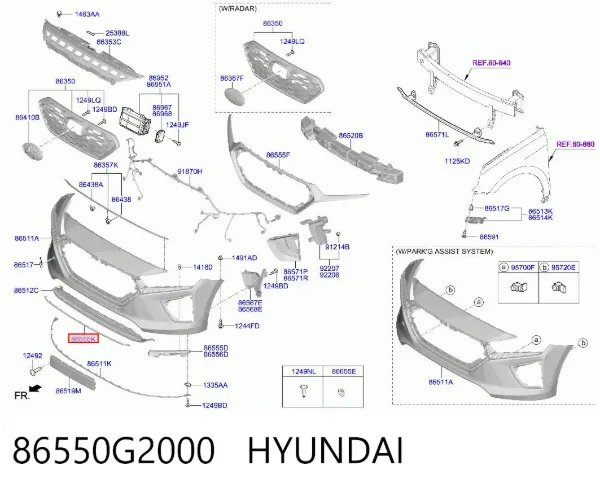  86550G2000 Hyundai/Kia