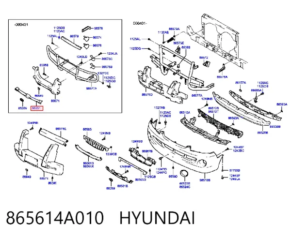 Parrilla Hyundai H-1 STAREX Starex