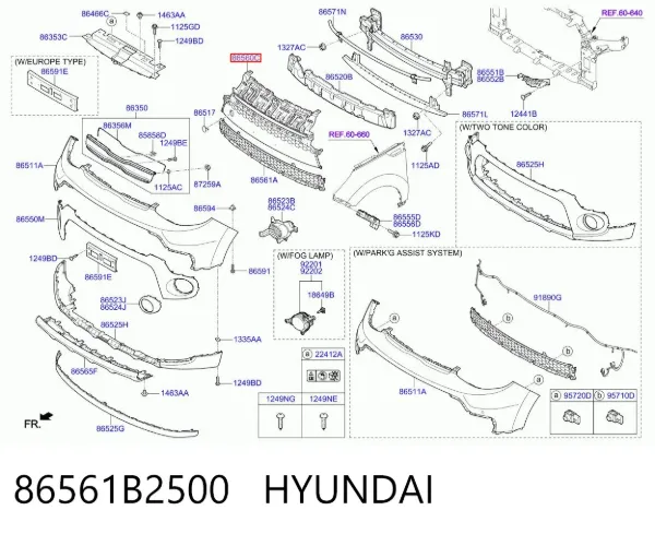  86561B2500 Hyundai/Kia