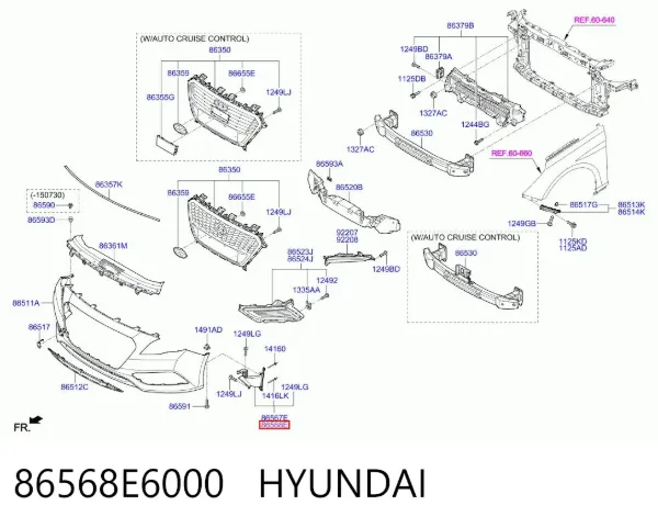  86568E6000 Hyundai/Kia