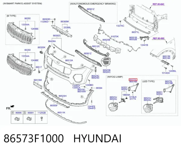  86573F1000 Hyundai/Kia